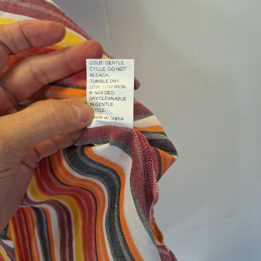 Shein Girls Tunic Dress  11-12Y  Multi-colored Vertical Striped - Picture 5 of 7